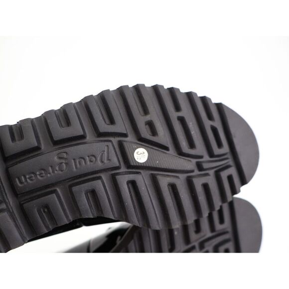 Paul Green Ariana Loafer Black Patent Leather Chunky Sole Gems UK 3.5 US 6 Comfy - Picture 12 of 15